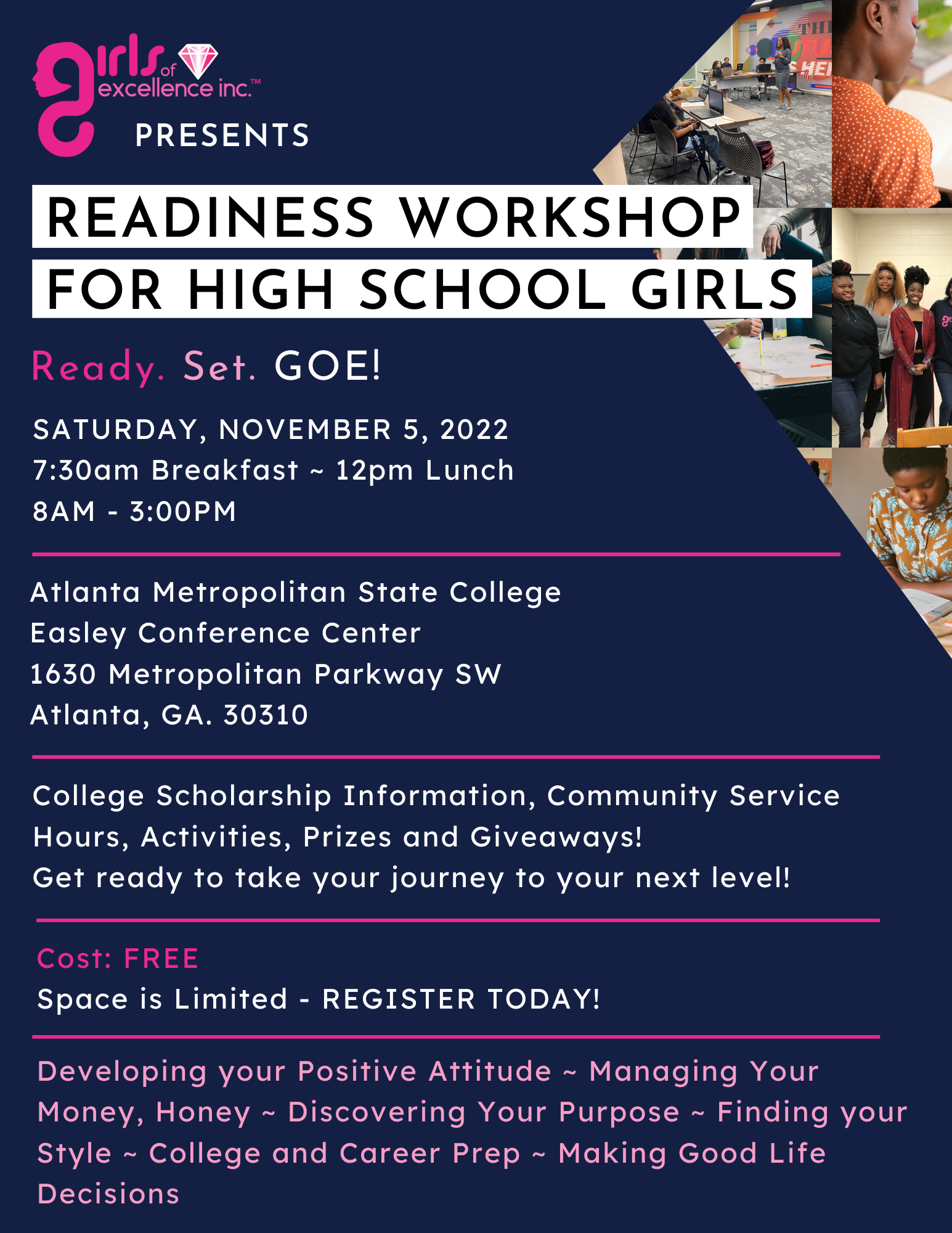 Readiness Workshop for High School Girls
